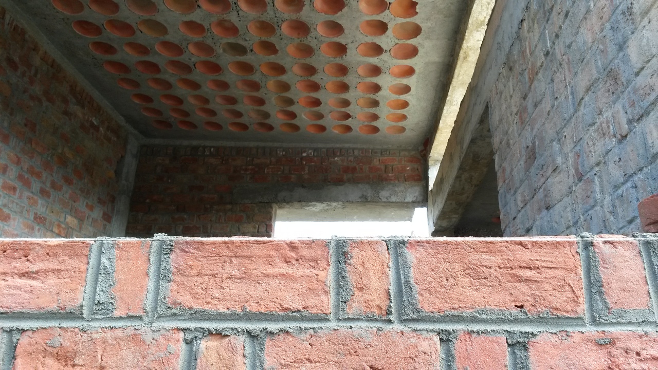 Filler slab ceiling from below