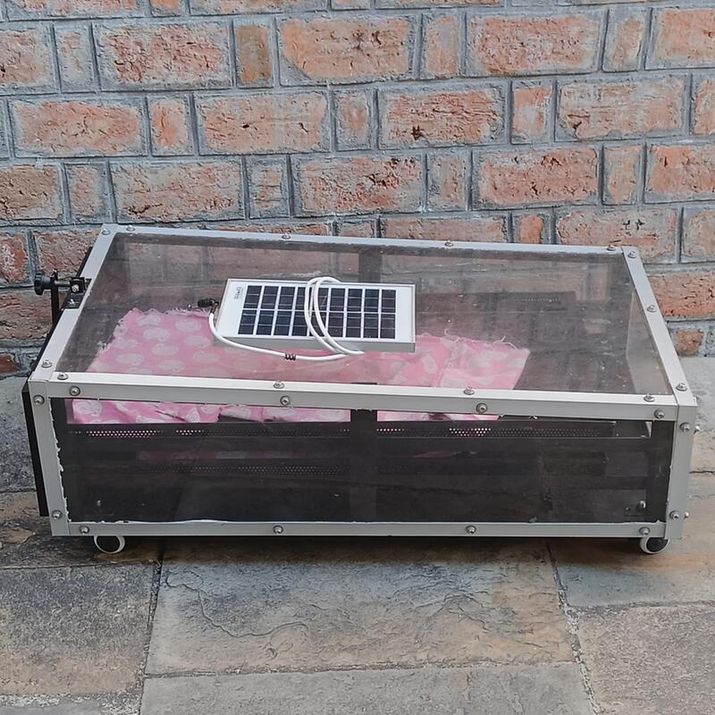 Photograph of a solar dehydrator